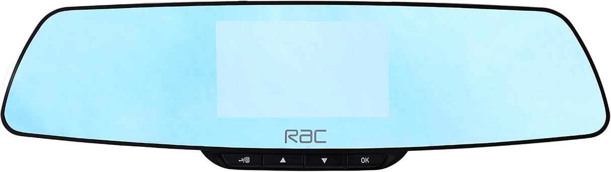 RAC 03 Super HD 1296p GPS Rear View Mirror Dash Cam with Safety Alerts Black