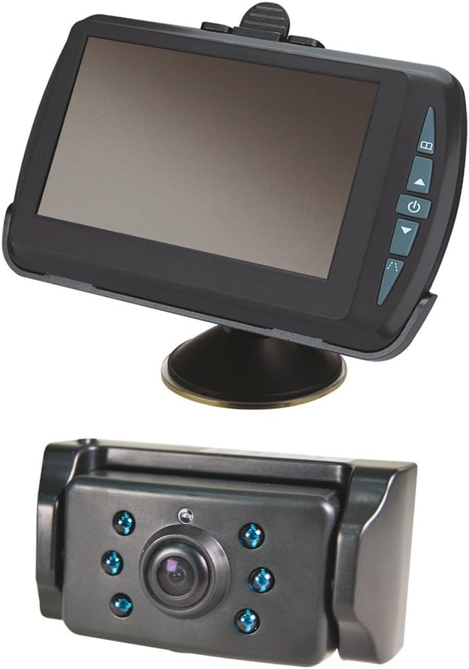 Ring RBGW430 Wireless 4.3in Monitor Night Vision Reverse Camera System Black