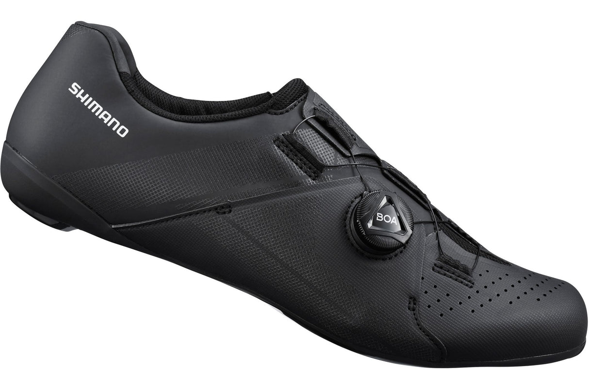 Shimano RC300 Men's Synthetic Regular Road Cycling Shoes - Black - Size 43