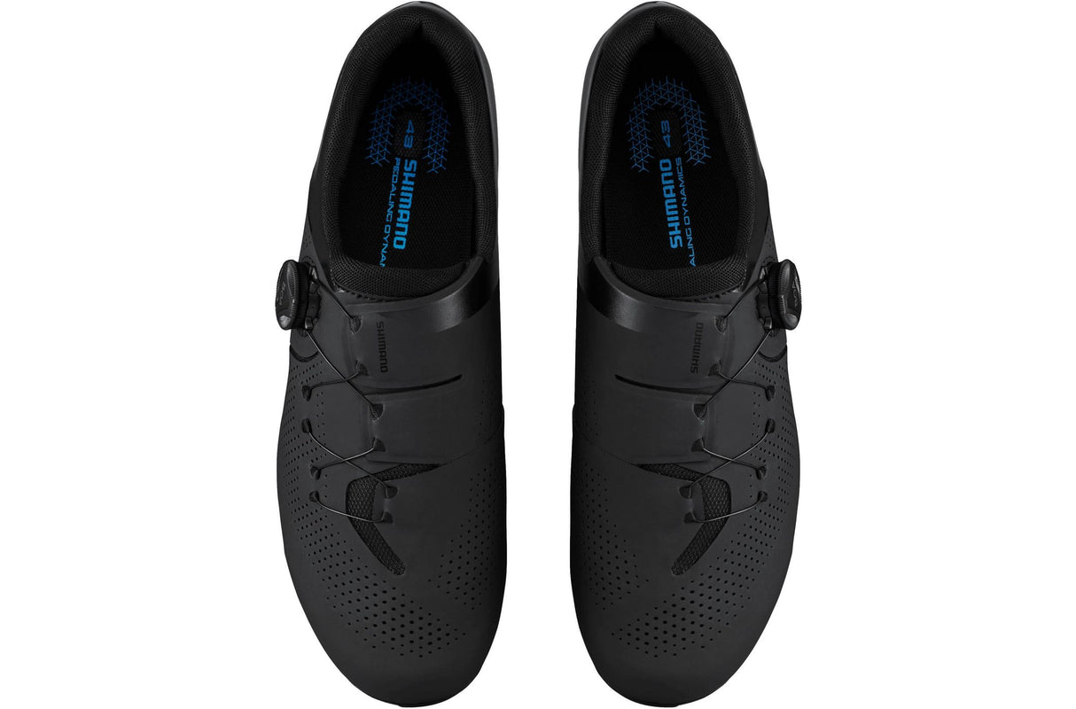 Shimano RC302 Men's SPD-SL BAO Closure Road Cycling Shoes - Black - EU 44