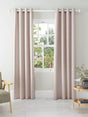 John Lewis Textured Thermal Lined Eyelet Curtains Rose Pink W167xDrop 274cm - Kazoop 