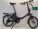 Raleigh Stow-E-Way Folding Compact 7~Speed 20" Wheel Alloy E--Bike Dark Blue