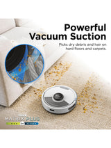 Shark Matrix Plus 2-in-1 Cordless Robot Vacuum Cleaner Mop - White/Silver