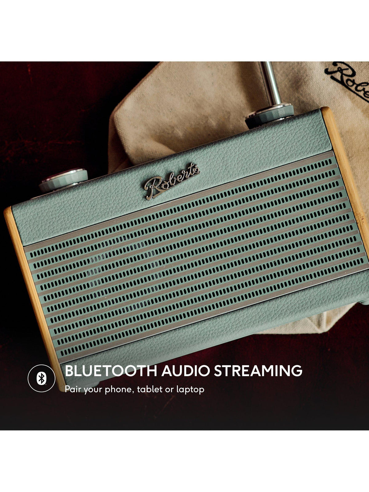 Roberts Rambler Uno DAB+ FM 12W Bluetooth Portable Radio - Duck Egg Blue
