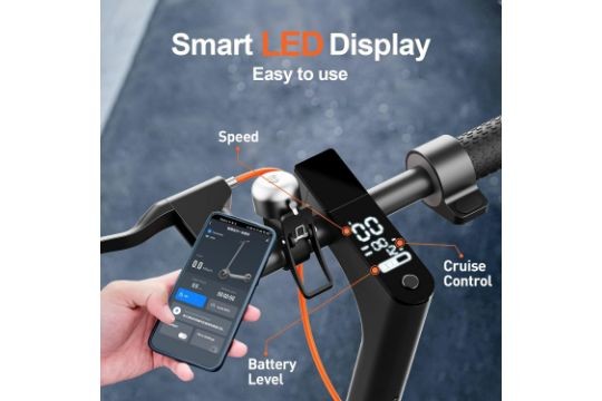 SEEMAR S3 350W 36V 7.8Ah Adult Foldable Electric Scooter - Grey/Orange