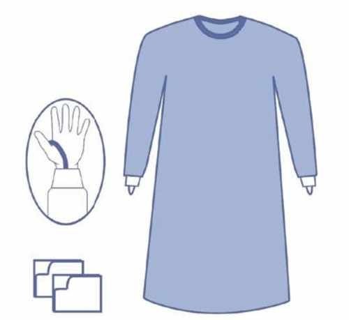 Medline OPS Essential Disposable Surgical Gowns 36 Pack - L 120cm - Blue