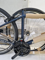 Carrera Axle V-Brake 27.5"-Wheels Unisex Hybrid Bike - 18in Medium - Navy