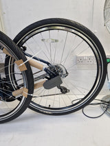 Carrera Axle V-Brake 27.5"-Wheels Unisex Hybrid Bike - 18in Medium - Navy
