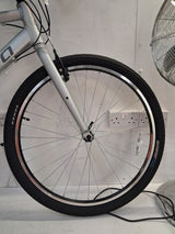 Carrera Parva Men's 14-Speed 27.5" Wheels Alloy Hybrid Bike - Large - Silver