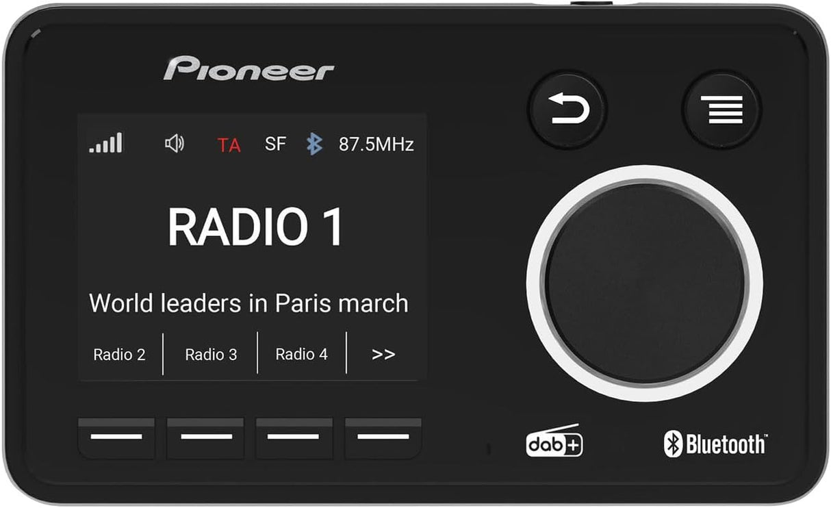 Pioneer SDA-11DAB DAB+ Car Radio Adaptor Bluetooth Hands-Free - Black