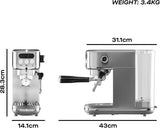 DAEWOO Flava Collection SDA2700GE 20 Bar Compact Coffee Machine - Silver