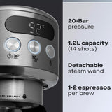DAEWOO Flava Collection SDA2700GE 20 Bar Compact Coffee Machine - Silver