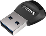 SanDisk MobileMate USB 3.0 UHS-I microSD Card Reader SDDR-B531 Fast - Black