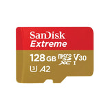 SanDisk Extreme SDSQXA1 128GB MicroSDXC UHS-I U3 A2 V30 160MB/s SD Adapter