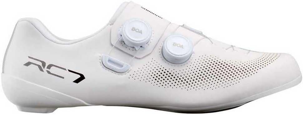 Shimano SH-RC703 Men's Dual BOA Carbon Road Cycling Shoes EU 45 - White