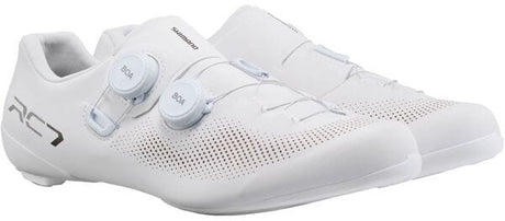 Shimano SH-RC703 Men's Dual BOA Carbon Wide Road Cycling Shoes EU47 - White