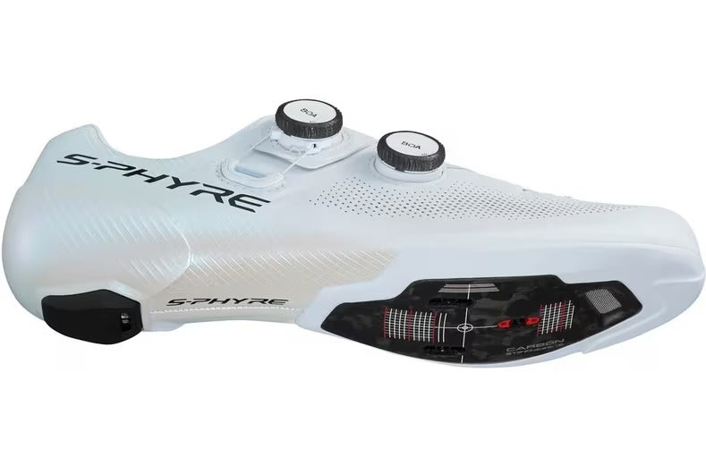 Shimano S-Phyre RC9 (RC903) SPD-SL BOA Wide Fit Men's Road Shoes White EU 44