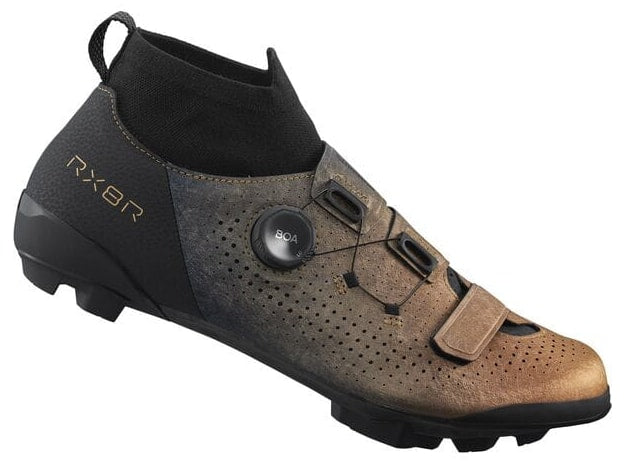 Shimano SH-RX801R Men's BOA SPD Carbon Gravel Cycling Shoes - EU44 - Orange