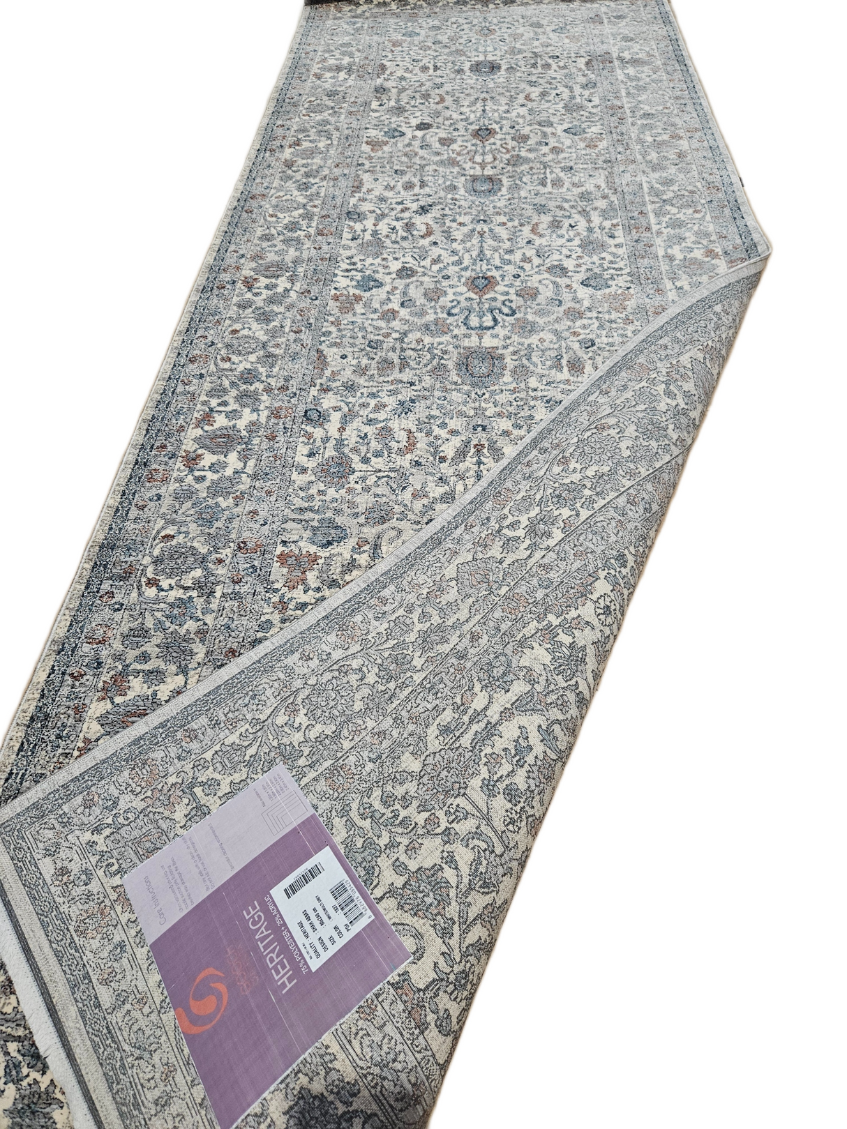 Gooch Luxury Heritage Shah Abbas Runner L240 x W80cm - Wite/Multi Grey