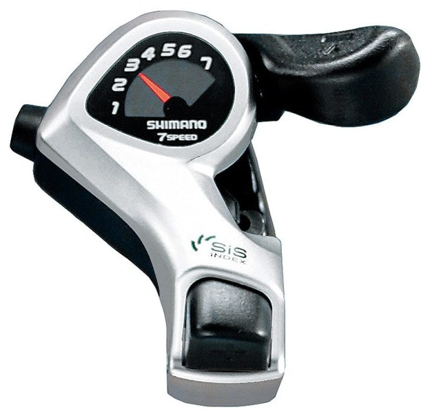 NEW Shimano SL-TX50 Tourney SIS 7-Speed Thumb Gear Pair Shifter Levers - Silver