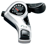 NEW Shimano SL-TX50 Tourney SIS 7-Speed Thumb Gear Pair Shifter Levers - Silver
