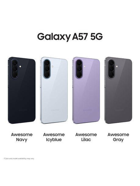 Samsung Galaxy A57 5G Smartphone 256GB Dual-SIM Unlocked - Awesome Icyblue