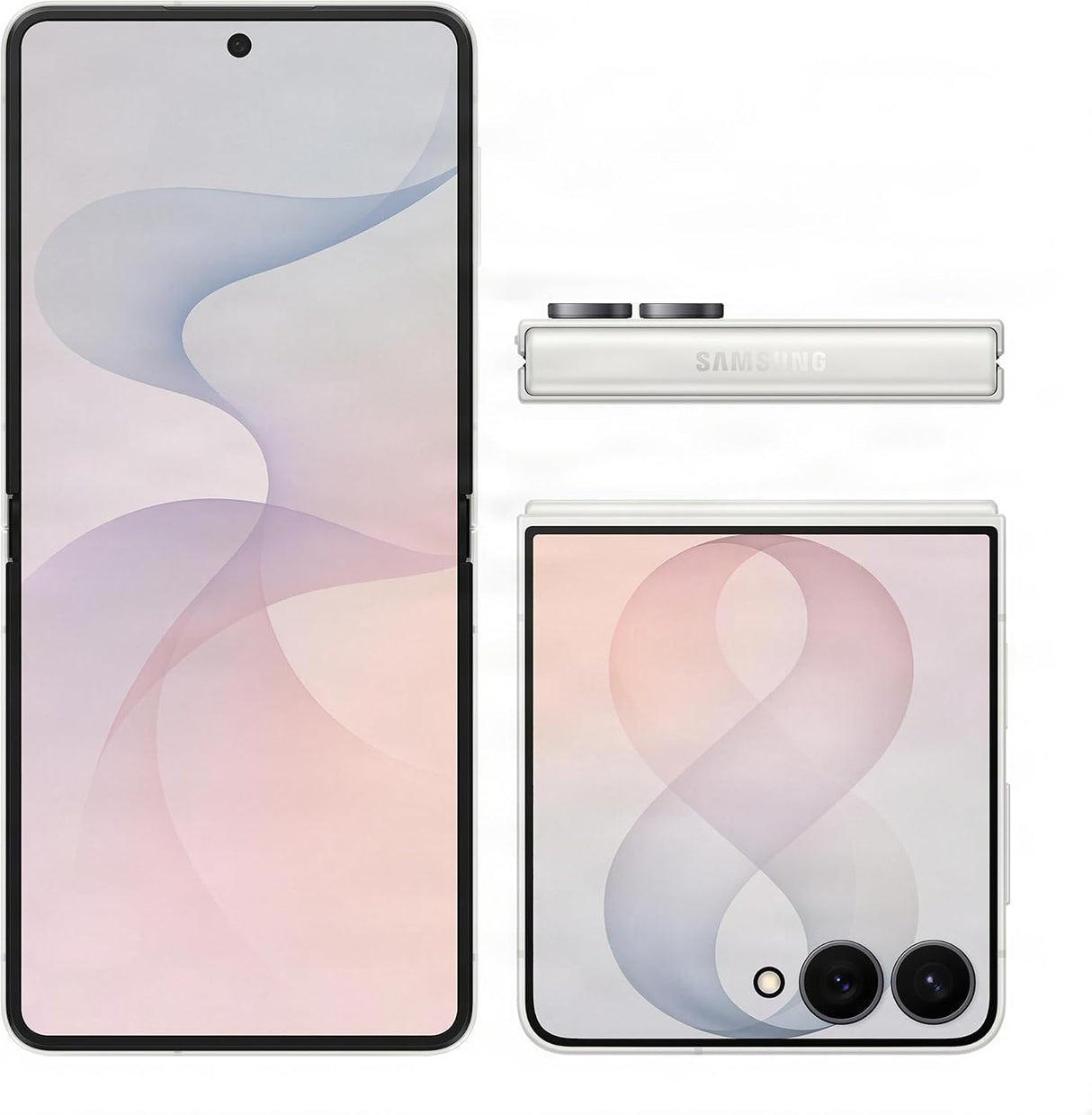 Samsung Galaxy Z Flip8 256GB 12GB 5G AI Unlocked Folding Smartphone - Cream