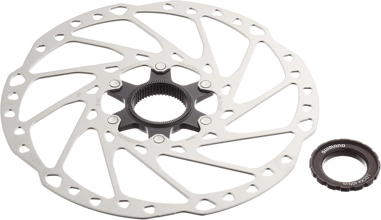 Shimano SM-RT64 Deore Centre-Lock Disc Rotor with External Lockring 203mm