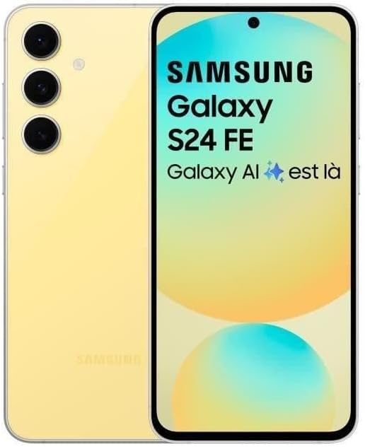 Samsung Galaxy S24 FE 5G 128GB 8GB RAM Dual SIM Unlocked Smartphone - Yellow