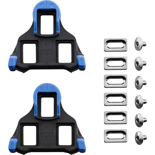 Shimano SM-SH12 SPD SL-Cleats Front Pivot Floating One-Size - Plastic- Blue