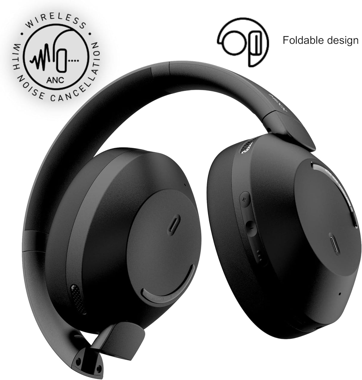 MIXX Audio StreamQ C4 ANC Over-Ear Wireless Noise Cancelling Headphone Black