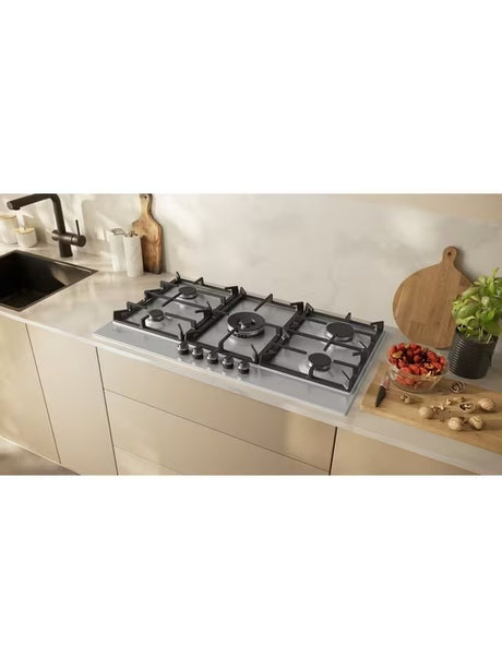 Neff N70 T29CIR8N0 FlameSelect Stainless Steel 5-Zone 90cm Bulit-In Gas Hob