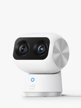 eufy S350 4K Dual Lens Pan Tilt Smart UHD Indoor Security Camera - White
