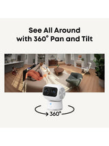 eufy S350 4K Dual Lens Pan Tilt Smart UHD Indoor Security Camera - White