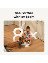 eufy S350 4K Dual Lens Pan Tilt Smart UHD Indoor Security Camera - White