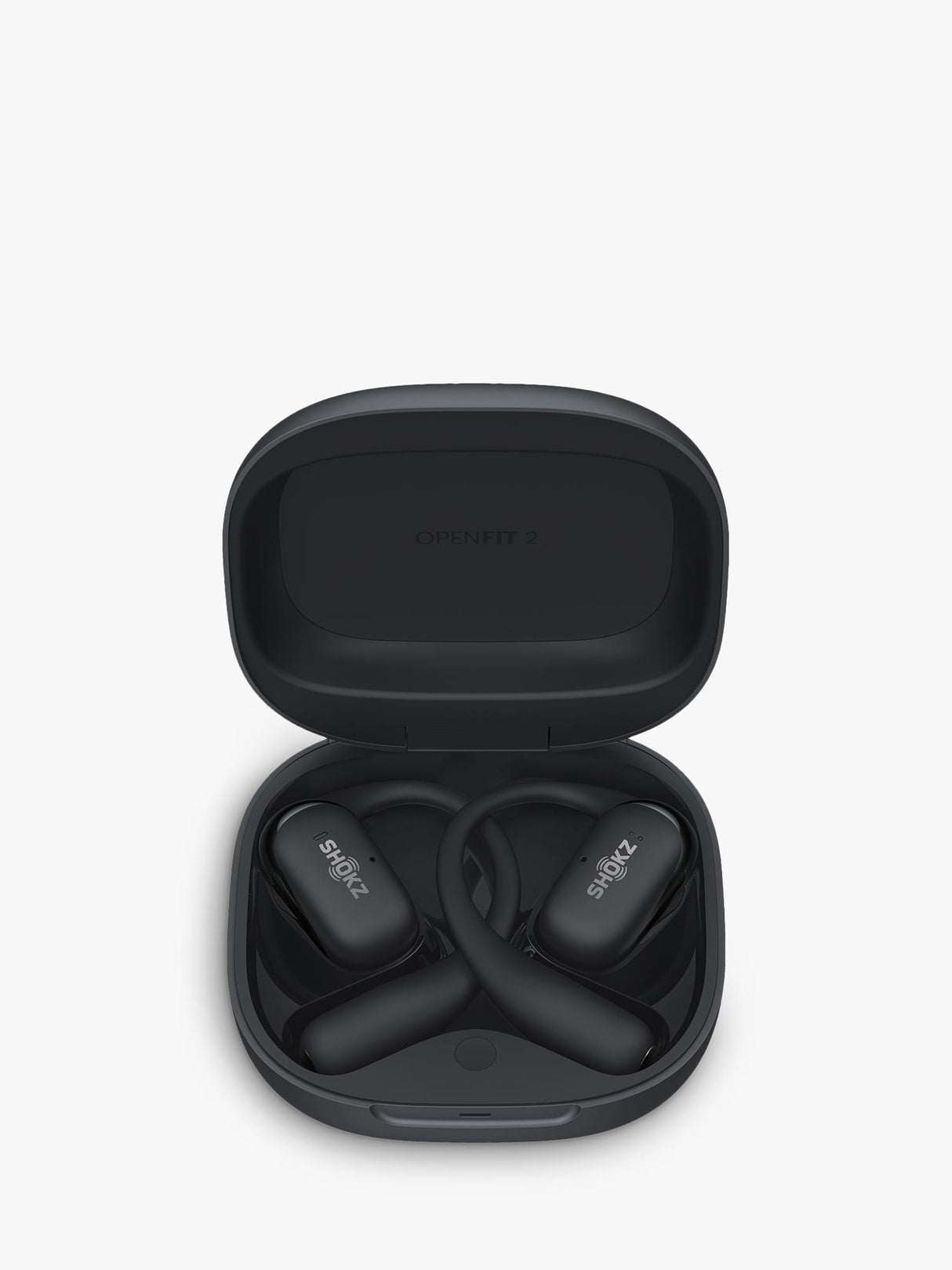 Shokz OpenFit 2+ Bluetooth Sports True Wireless Open-Ear Headphones - Black