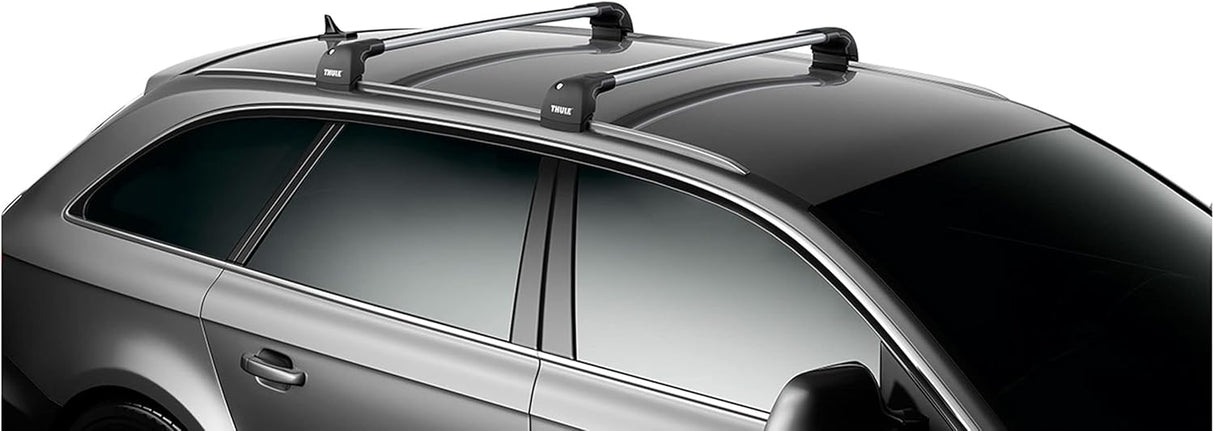 Thule 9592 WingBar Edge Medium Aluminium Low Profile Lockable Roof Bars Pair
