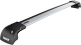 Thule WingBar Edge 9593 Aerodynamic Aluminium Roof Bars Pair 92cm - Silver