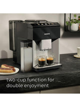 Siemens TQ513GB1 EQ500 Bean to Cup 15-Bar Coffee Machine - Black/Silver