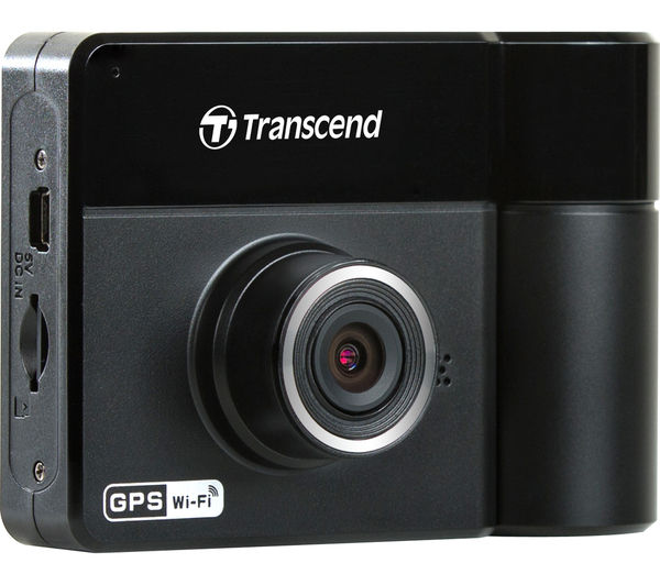 Transcend DrivePro 520 Dual Lens Dash Cam Full HD 1080p Front Interior Black