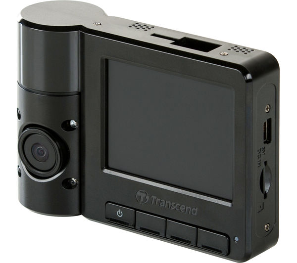 Transcend DrivePro 520 Dual Lens Dash Cam Full HD 1080p Front Interior Black