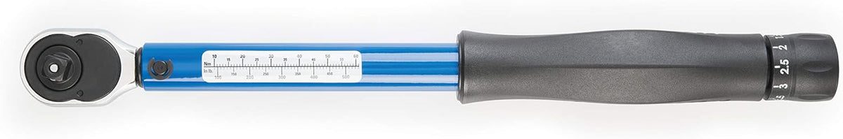 Park Tool TW-6.2 10-60Nm 3/8in Drive Ratcheting Torque Wrench - Blue/Black