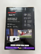 Sharp TX-LJ222K Full HD Wi-Fi Bluetooth HDMI Roku TV Smart Projector - White