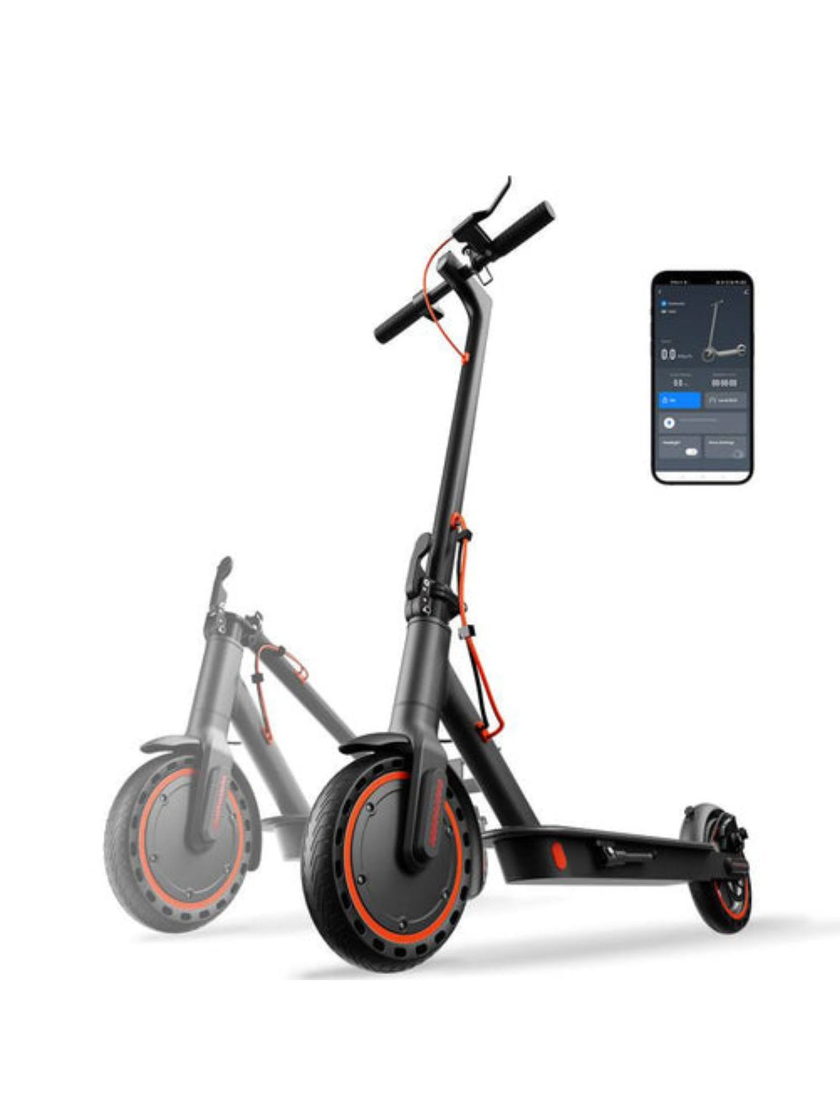TODIMART T3 Folding Electric Scooter Portable Commuter E-Scooter - Black