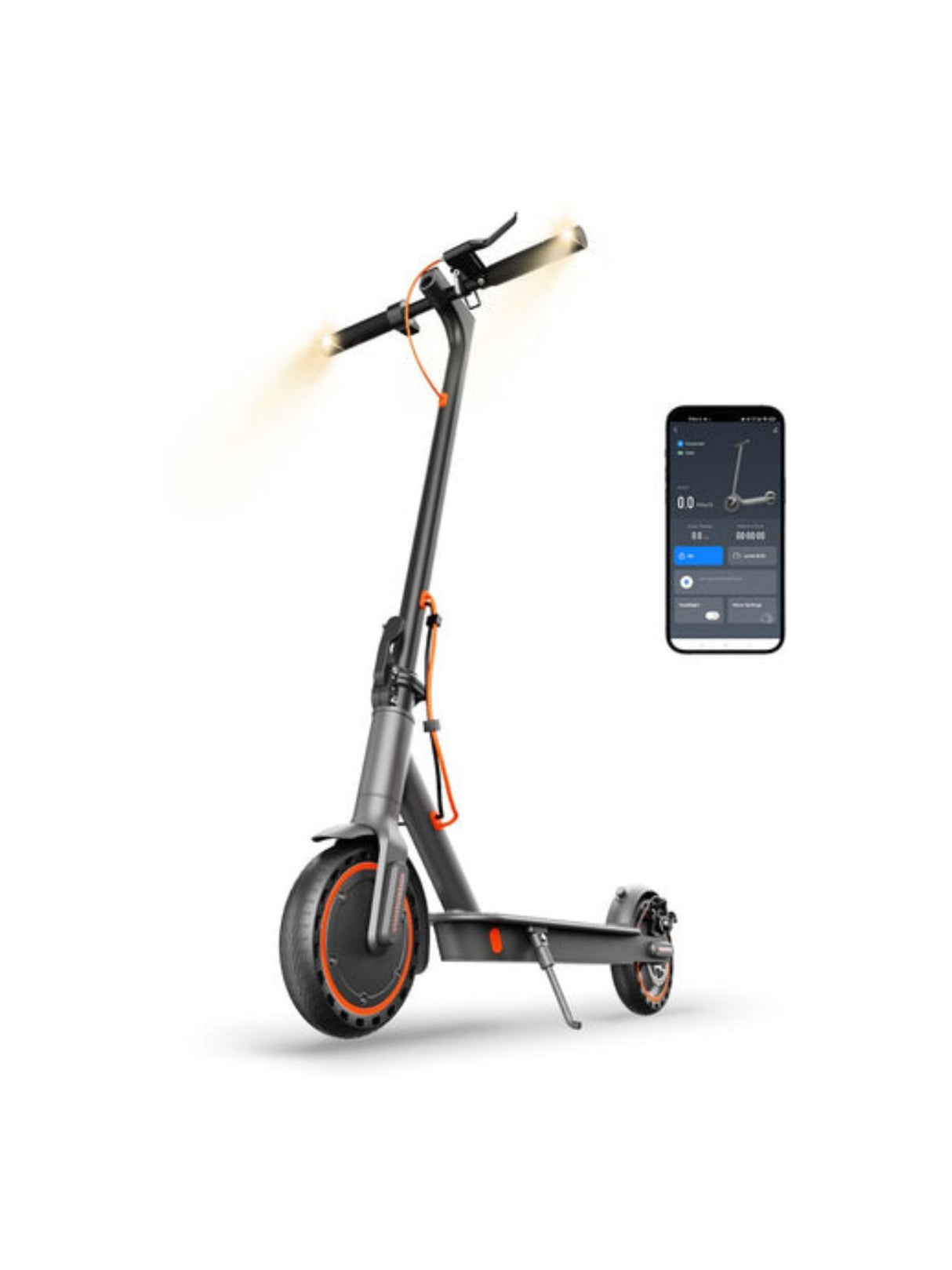 TODIMART T3 Folding Electric Scooter Portable Commuter E-Scooter - Black