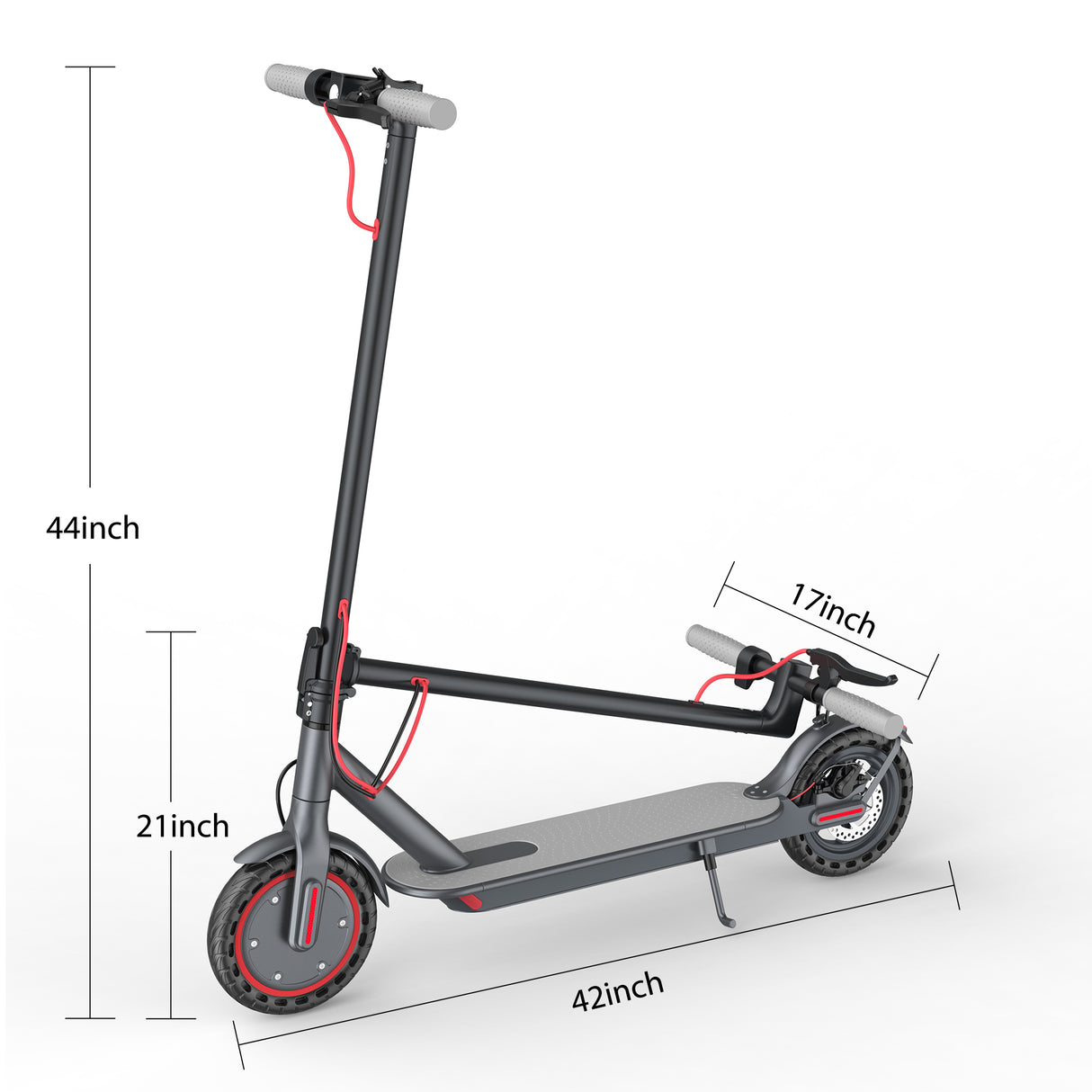 AOVOPRO Tuya-80 Adult Folding High-Speed Electric E-Scooter 350W - Black