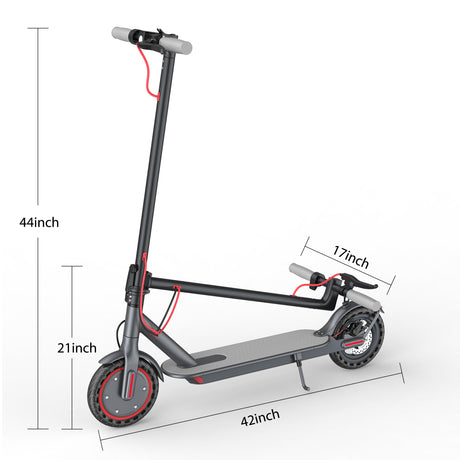 AOVOPRO Tuya-80 Adult Folding High-Speed Electric E-Scooter 350W - Black