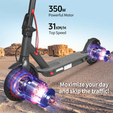 AOVOPRO Tuya-80 Adult Folding High-Speed Electric E-Scooter 350W - Black