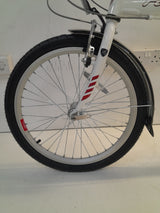 Falcon Go-to Unisex 20" Wheel 7-Speed Compact Alloy Folding Bike - White