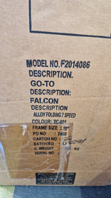 Falcon Go-to Unisex 20" Wheel 7-Speed Compact Alloy Folding Bike - White